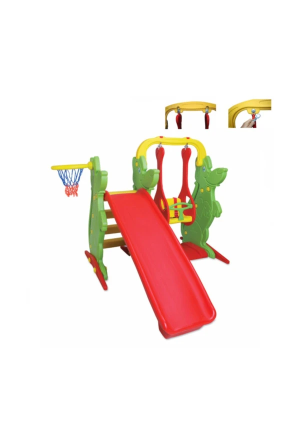 KingKids King Kids Kaydıraklı Salıncak Set A Yeşil