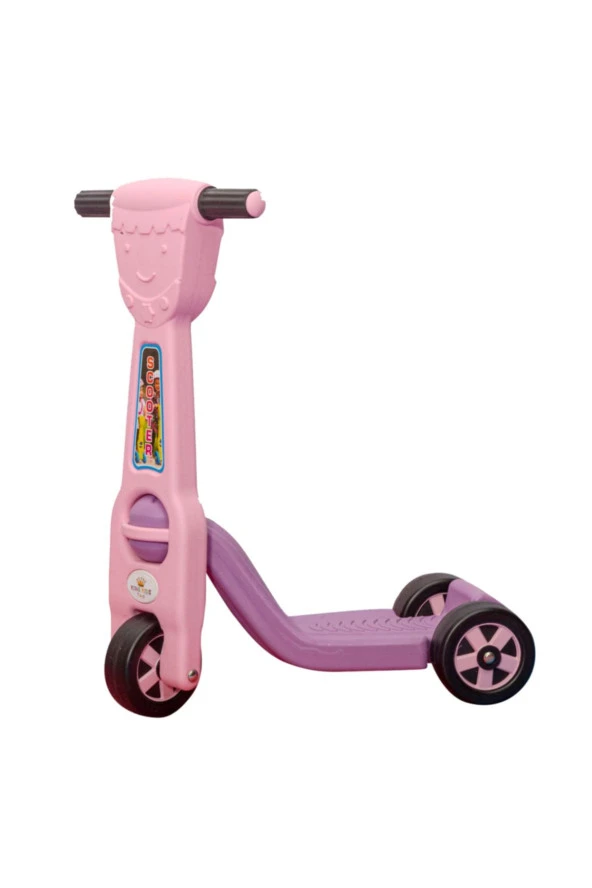 KingKids Süper Scooter 3 Tekerlekli Pembe-lila