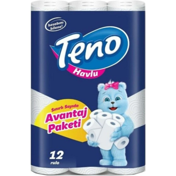 Teno 12'li Kağıt Havlu 2 Katlı