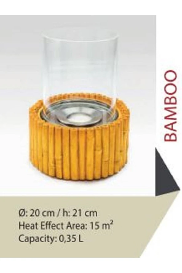 Starfire Bamboo Masaüstü Şömine - 2