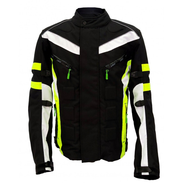 LBC Efe Siyah-Neon Sarı Motosiklet Mont - 2