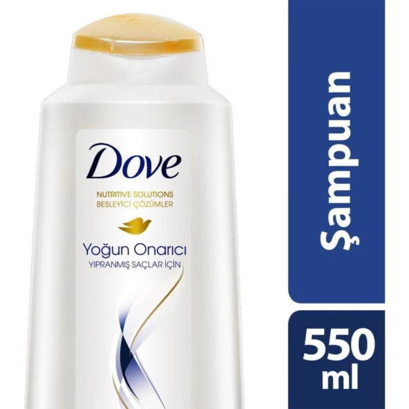 Dove Yoğun Onarıcı Şampuan 550 Ml - Nemlendirici + Fırça Hediyeli - 2