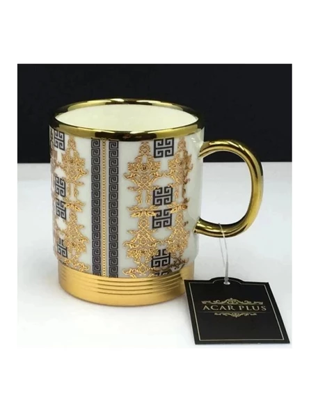 Acar KOH5008 Romano Gold Detaylı Porselen Fincan 1 Adet ürün görseli 1