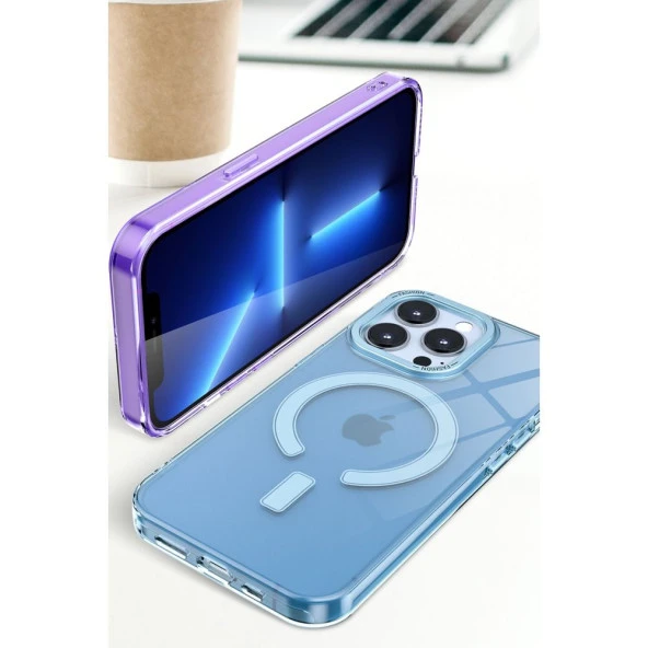 Cda Store iPhone 15 Pro Uyumlu Kılıf Magsafe Özellikli Ultra İnce Kılıf - 5