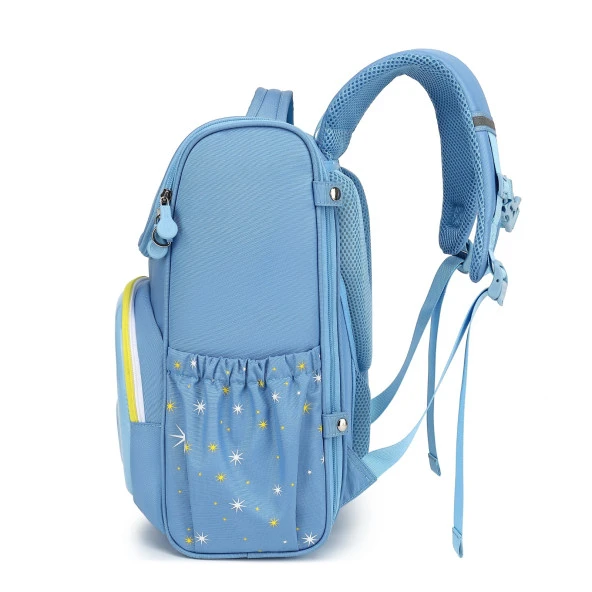 Hello Dragon Unisex Omurga Koruyucu Laptop&Sırt Çantası Açık Mavi - Sarı - 4