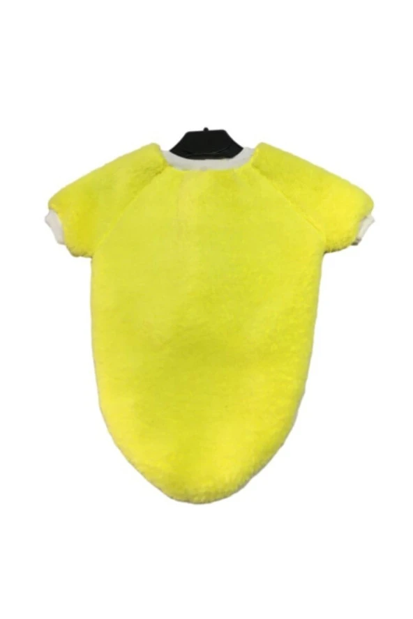 Welsoft Fosforlu Sarı Çıtçıtlı Kedi Köpek Kıyafeti Elbisesi Small S Beden 1