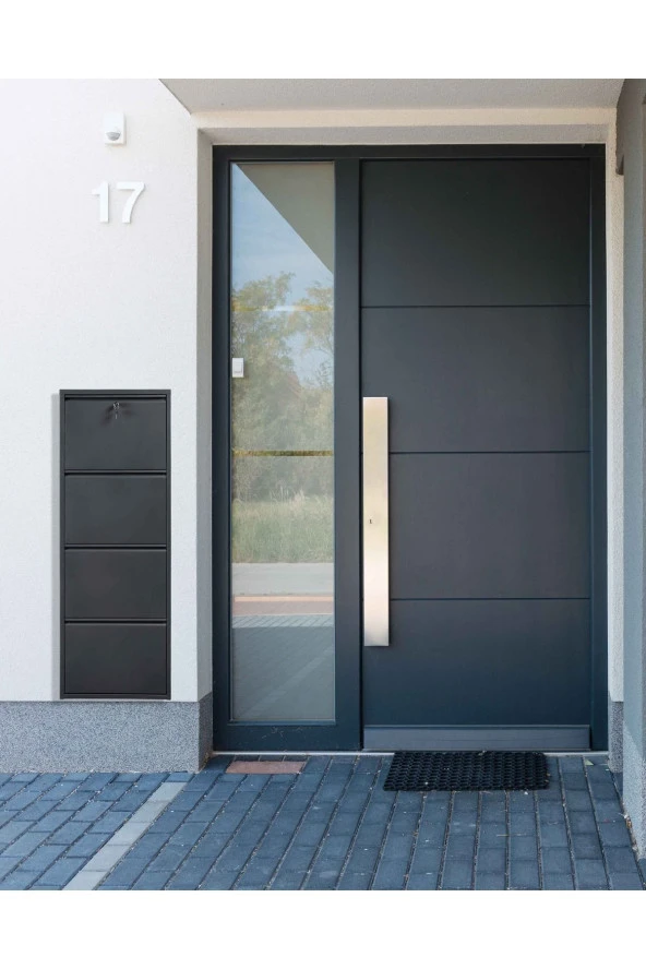 adlsteel Metal Ayakkabılık 4'lü KİLİTLİ ANTRASİT - 3