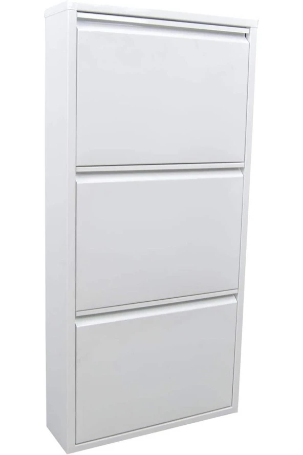 adlsteel Metal Ayakkabılık 3lü BEYAZ