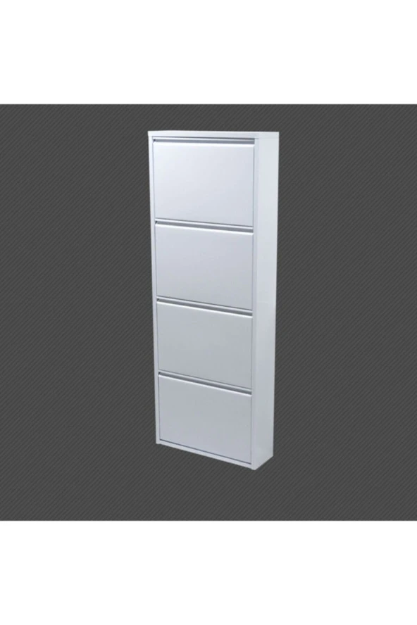 adlsteel Metal Ayakkabılık  4'lü  Beyaz - 4