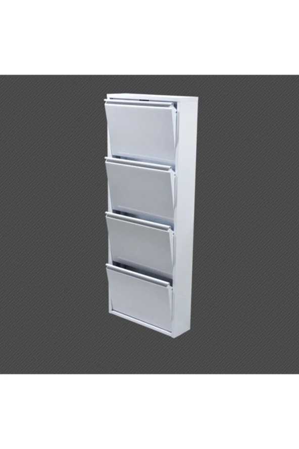 adlsteel Metal Ayakkabılık  4'lü  Beyaz - 5