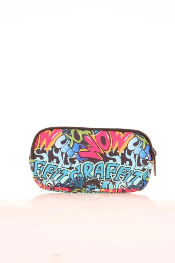 Kaukko Kids 3 Bölmeli Kalem Çantası Sweet Chameleon Siyah L8188 - 3