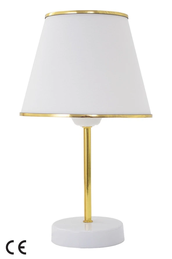 Vivido Abajur Beyaz Gold Safir Modern Abajur - Resim 6