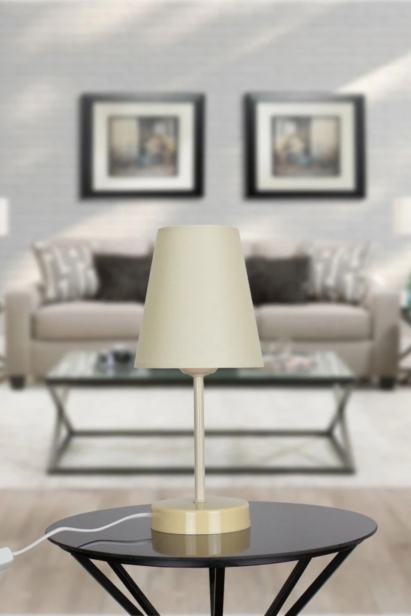 Vivido Abajur Krem Petit Krem Ayaklı Abajur ürün görseli