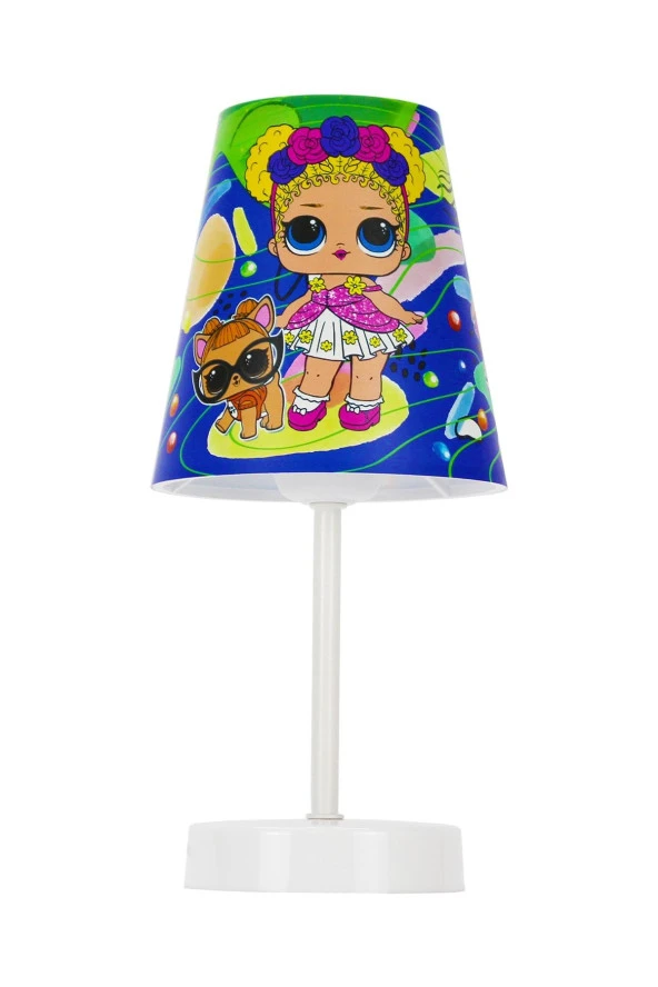 Vivido Abajur Kız Ve Köpek Figürlü Kız Çocuk Odası Abajur Komodin Üzeri Aydınlatma ürün görseli