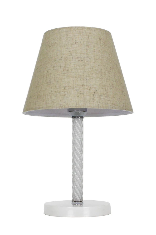 Vivido Abajur Dora Elegant Komodin Abajur Beyaz Ayaklı Aydınlatma