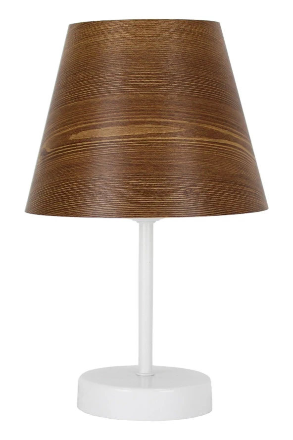 Vivido Abajur Üçlü Abajur Ve Avize Seti Ahşap Desenli Yatak Odası Aydınlatma - Resim 3