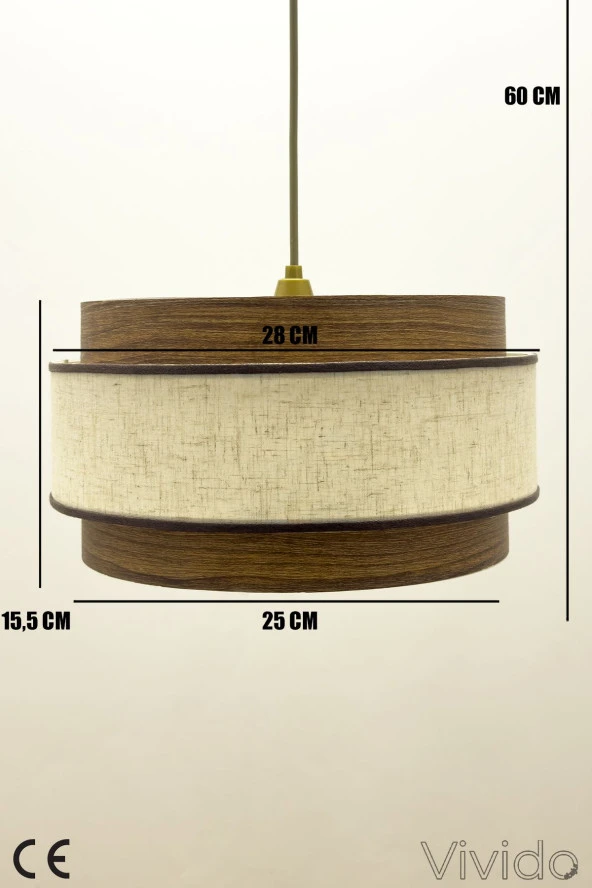 Vivido Abajur Dora Dopia Selva Avize - Resim 5