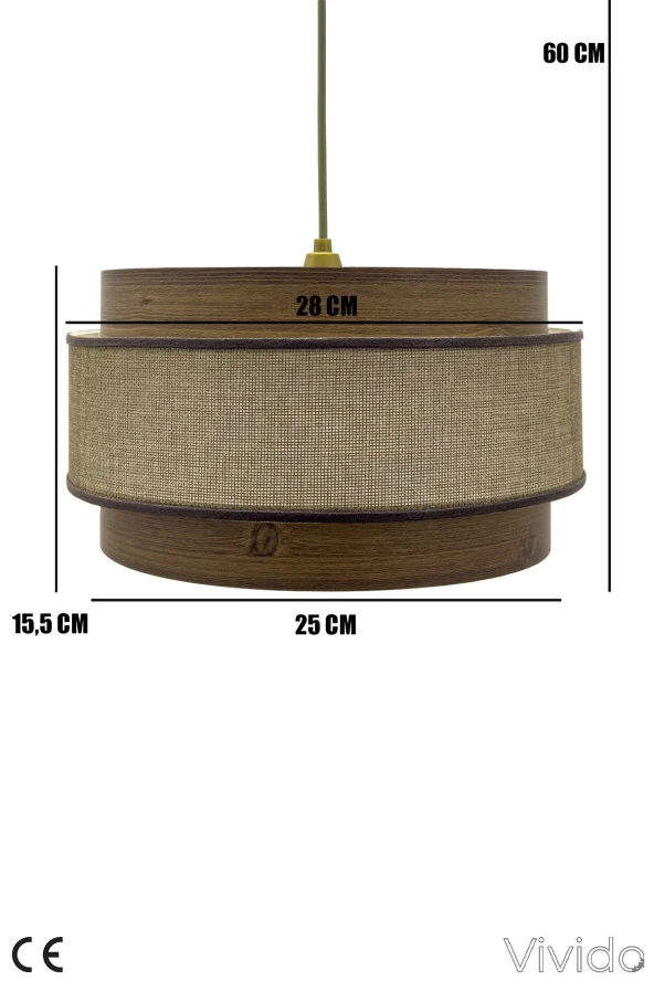 Vivido Abajur Hasır Kumbeji Dopia Selva Avize - 5