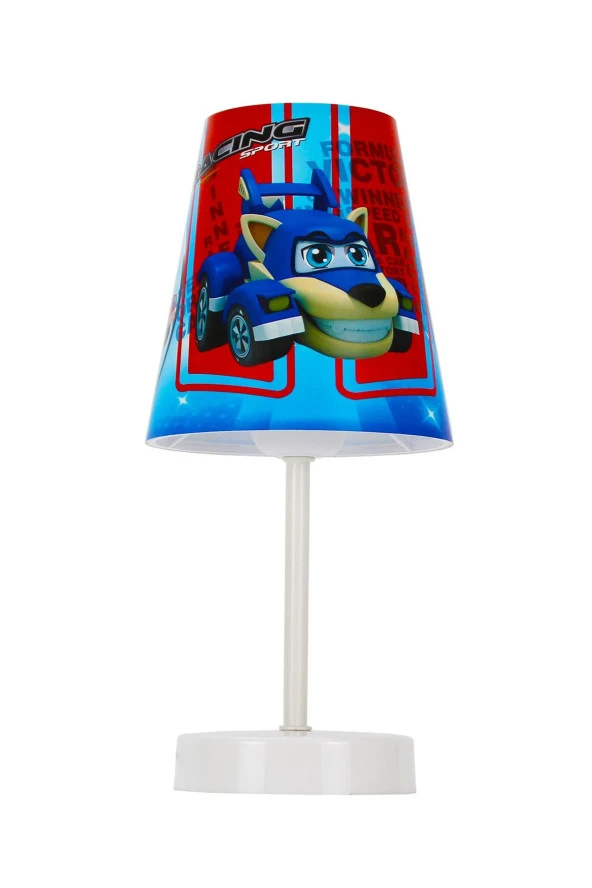 Vivido Abajur Araba Karakterli Erkek Çocuk Odası Abajur Komodin Üzeri Aydınlatma ürün görseli