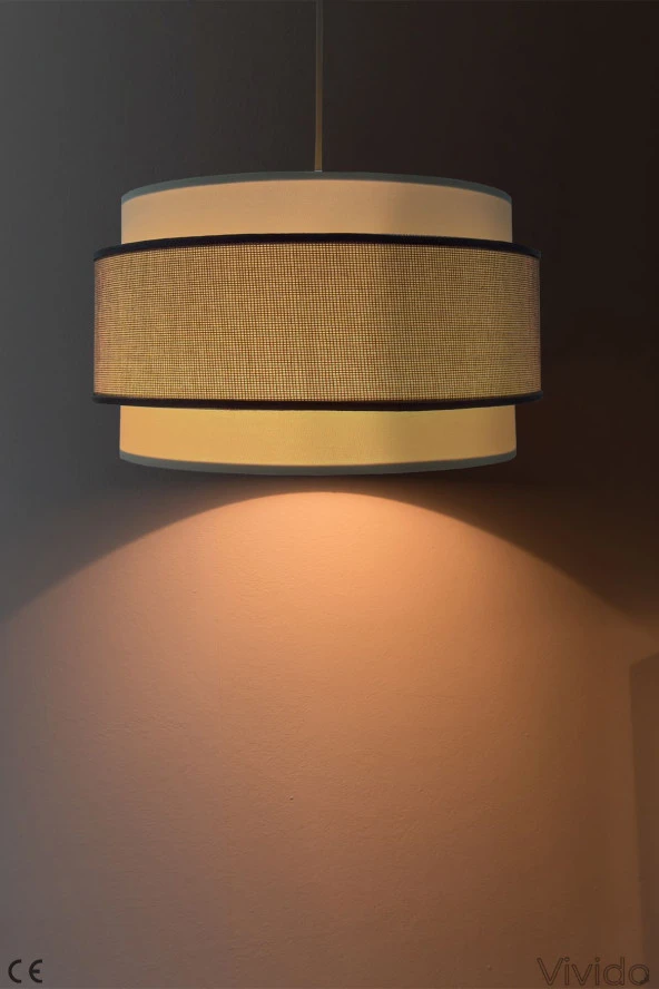 Vivido Abajur Hasır Kumbeji Dopia Avize - Resim 3