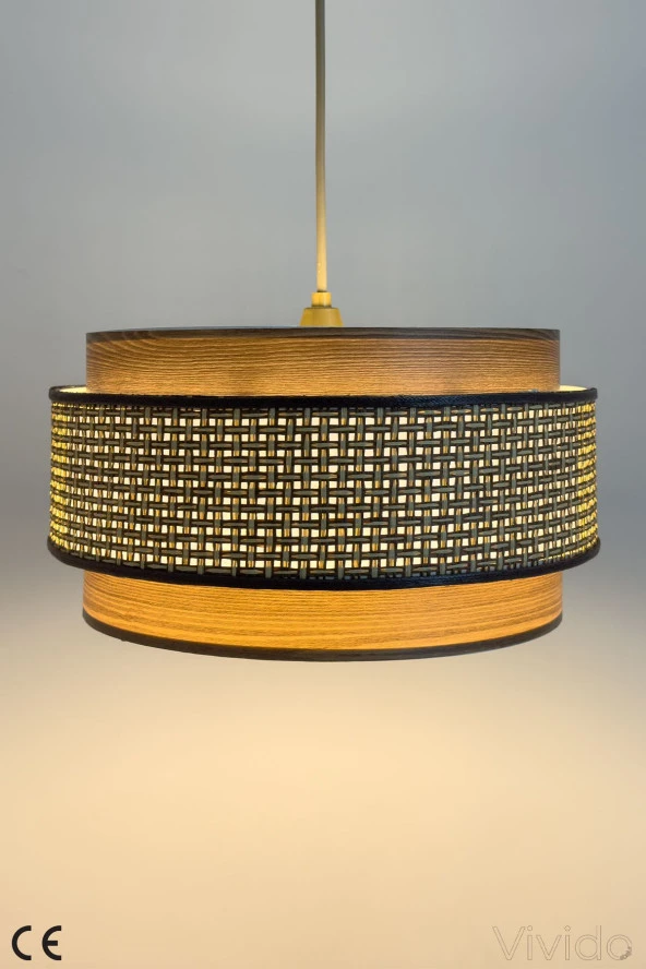 Vivido Abajur Hasır Kahve Dopia Selva Avize - 3