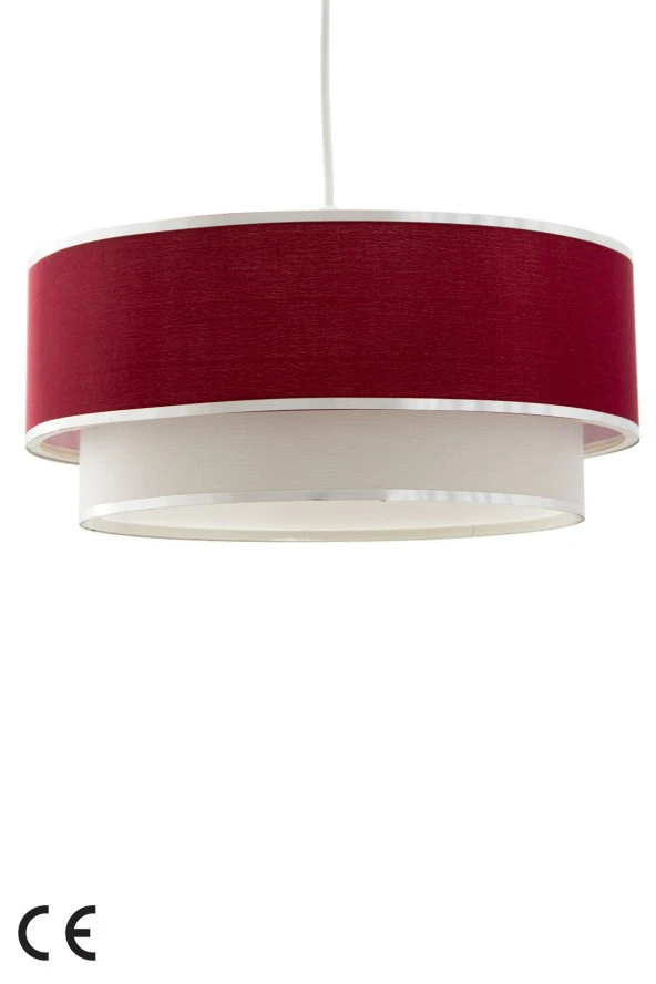 Vivido Abajur Vivid Tekli Sarkıt Bordo Avize - 3