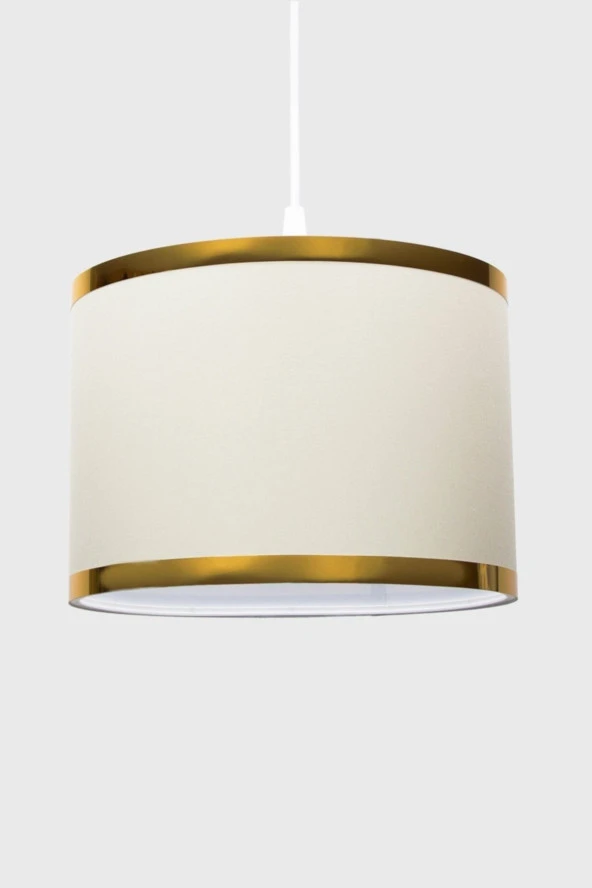 Vivido Abajur Krem Kumaş Sarkıt Avize - Resim 2