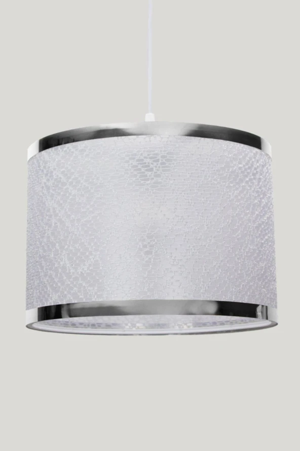 Vivido Abajur Dantelli Beyaz Sarkıt Avize - 2