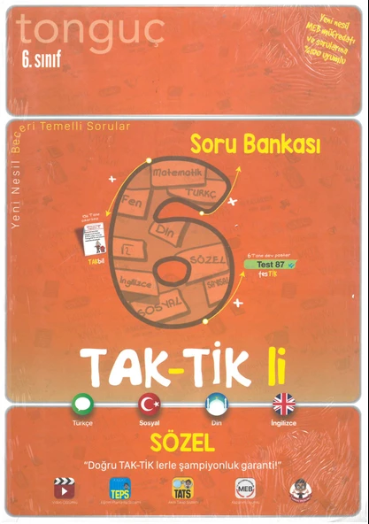 Tonguç 6.Sınıf Taktikli Sözel Soru Bankası