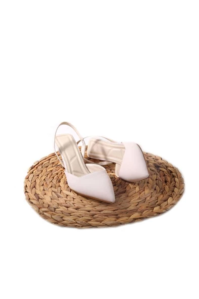 Bono 02804 Kadın Stiletto Arkası Açık Ayakkabı - 10