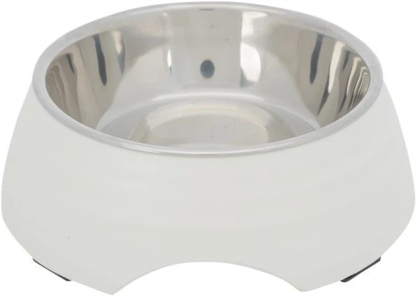 Trixie Köpek Mama ve Su Kabı, Melamin/Paslanmaz Çelik, 0.4lt/ø17cm, Beyaz - 1