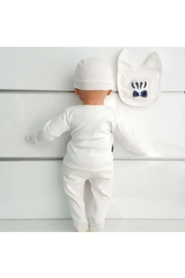 Bambino Erkek Bebek Kral Taç Süslemeli 5'li Hastane Çıkışı
