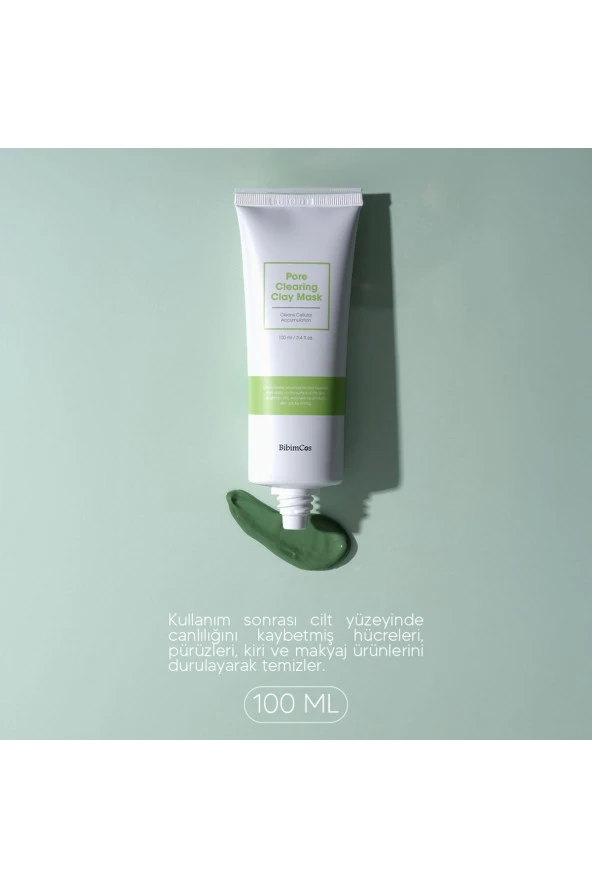 Bibimcos Pore Clearing Clay Mask 100 ml – Gözenek Temizliğine Özel Kil Maskesi - 3