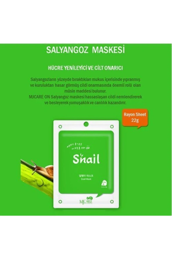 Mjcare On - Salyangoz Özlü Yüz Maskesi - 2