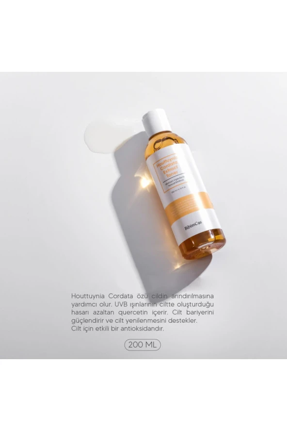 Bibimcos Hottuynia Cordata Extract Toner 200 ml – Arındırıcı Tonik - 3