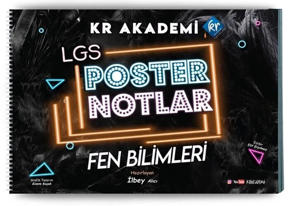 LGS FEN BİLİMLERİ POSTER NOTLAR  KR AKADEMİ ürün görseli 1