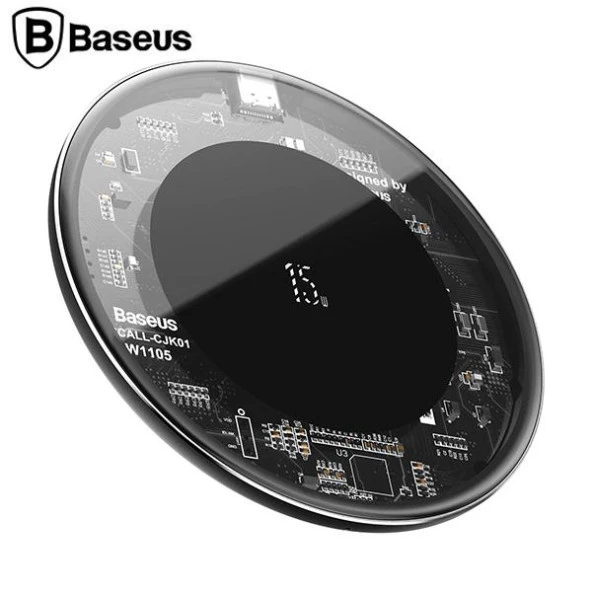 BASEUS Simple Upgraded Version Wireless Kablosuz Şarj Cihazı Şeffaf