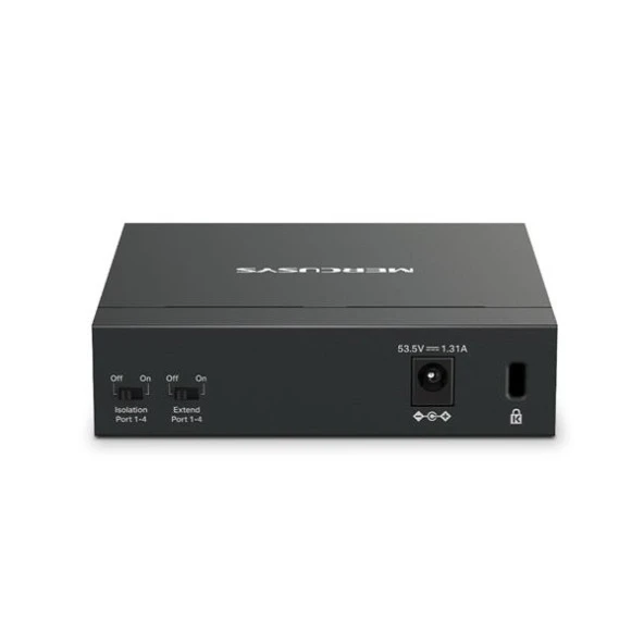 TP-LINK MERCUSYS MS105GP 5 PORT 10/100/1000 4 PORT POE+ YONETILEMEZ DESKTOP SWITCH METAL KASA - 3