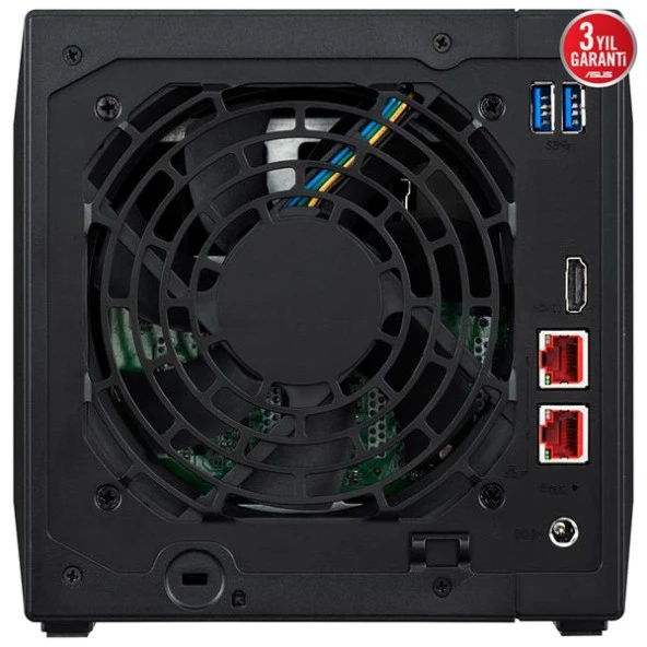 ASUSTOR AS5404T Intel N5105, 4 Yuvalı (4X22TB Desteği), 4GB DDR4(8GB Ram Desteği), M.2 x4, 2.5GbE x2, USB 3.2 x2, HDMI 2.0b x1, NAS DEPOLAMA ÜNİTESİ - 2