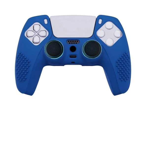 Cosmostech PS5 Controller Joystick Oyun Kolu Gamepad Uyumlu - Silikon Koruyucu Cover M - Resim 9