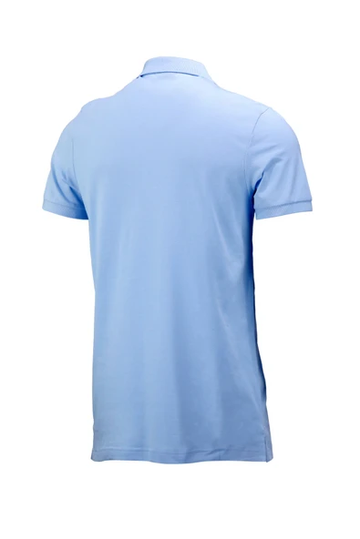 Erkek Polo Yaka Yumuşak Dokulu, Kol Bantlı Bebe Mavisi T-Shirt - 4