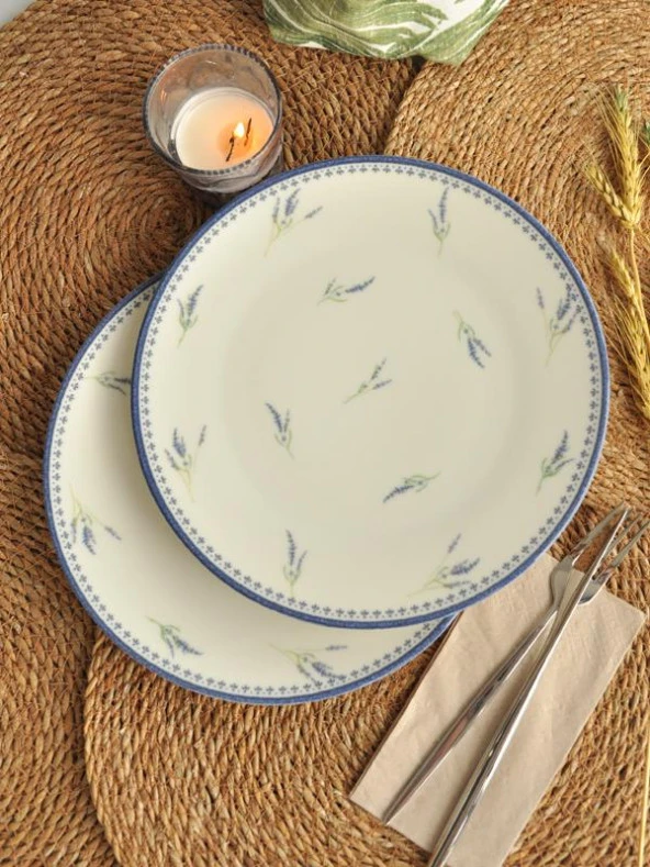 Sipahi Lavanta Sporselen 2 li  Servis Tabağı 25 cm ürün görseli 1