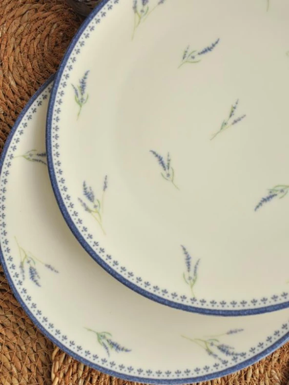 Sipahi Lavanta Sporselen 2 li  Servis Tabağı 25 cm - Resim 2