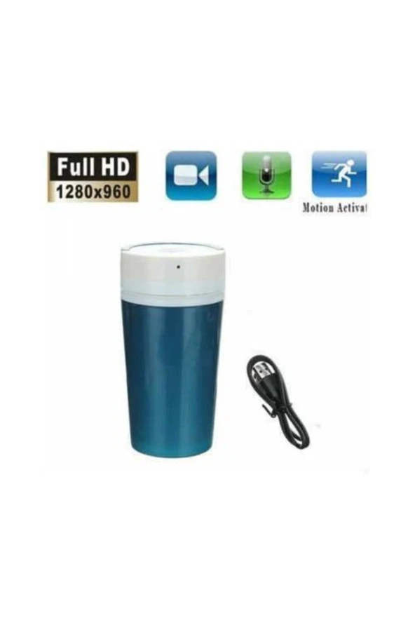 Termos Bardak Kamera+960p+64gb Hafıza Destekli+hareket Sensörlü