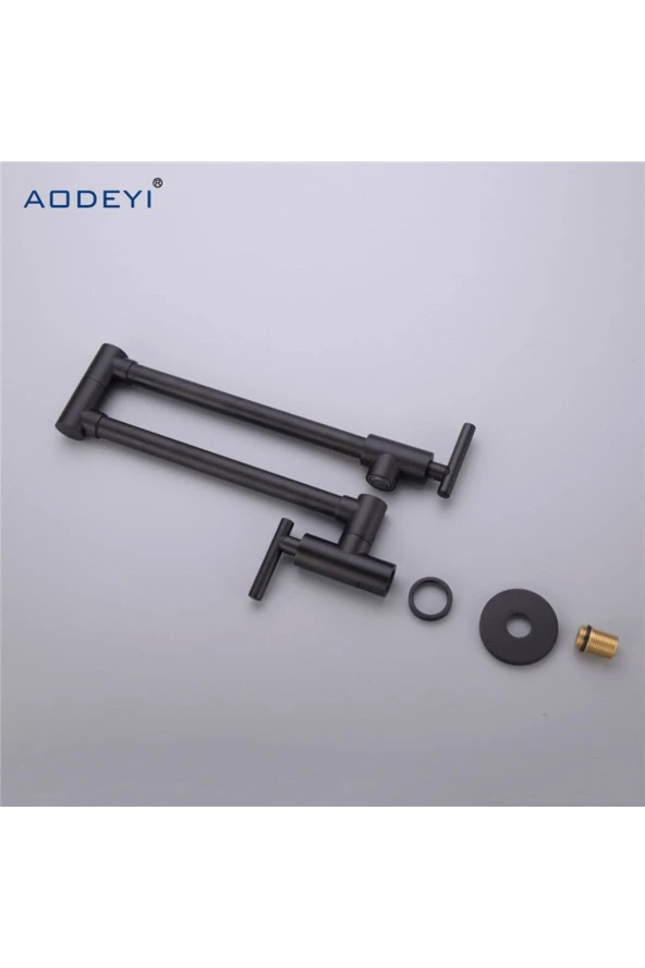 Mutfak Ocak Üstü Musluk Pot Yeni Model Mat Siyah Renk Ithal 5 Yıl Garantili - Resim 2