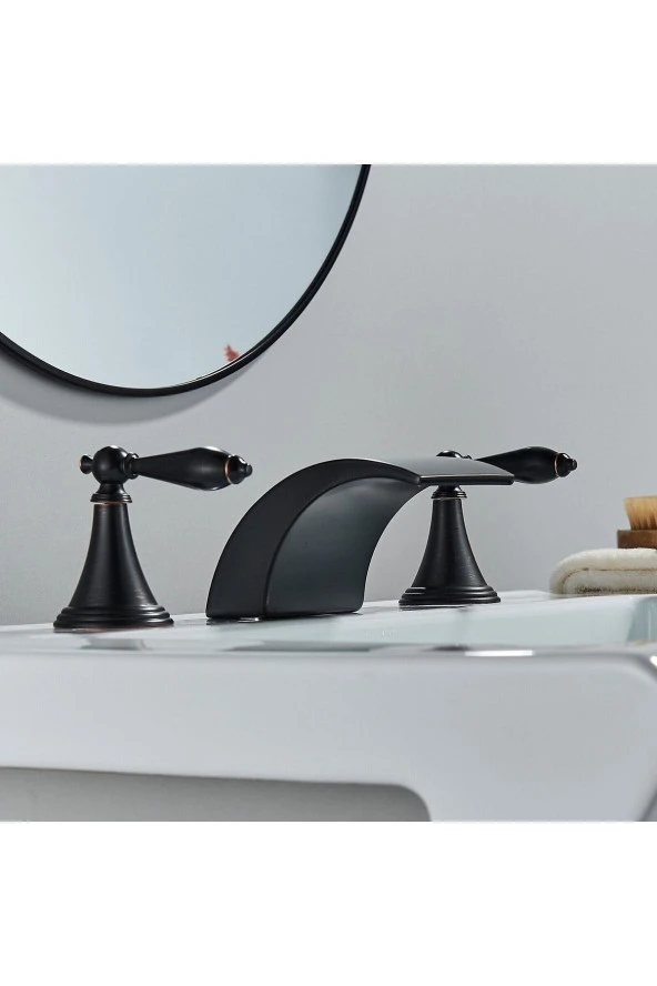 Banyo Bataryası Küvet Jakuzi Ankastre Mat Siyah Yeni Şelale 7 Yıl Garantili Ithal - Resim 3