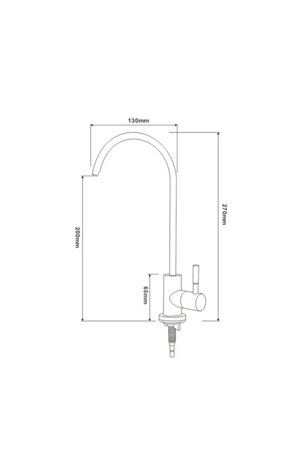 Su Arıtma Musluğu Mat Gold Yeni Ankastre Model Ithal 5 Yıl Garantili - Resim 6