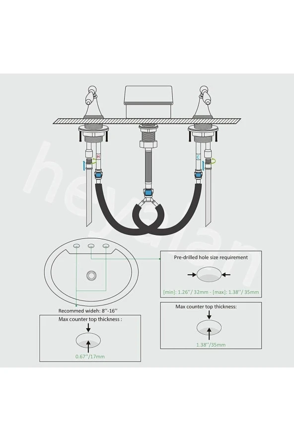 Banyo Bataryası Küvet Jakuzi Ankastre Mat Siyah Yeni Şelale 7 Yıl Garantili Ithal - Resim 6