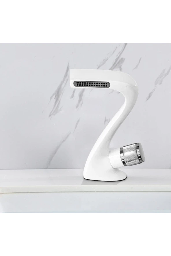 Banyo Lavabo Bataryası Beyaz Şelale Tasarım 7 Yıl Garantili - Resim 3