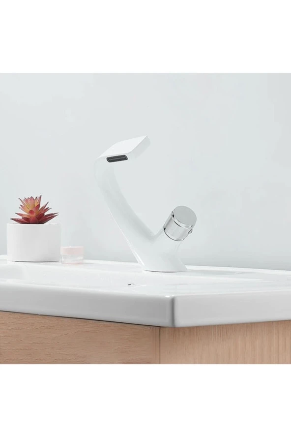 Banyo Lavabo Bataryası Beyaz Şelale Tasarım 7 Yıl Garantili - Resim 4